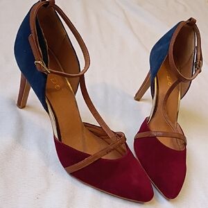 Lien Do  Oso Anthropologie Two-tone Pointed Pumps